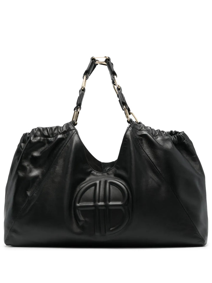 Anine Bing Medium Kate Leather Tote Bag — Same as shown — Size One Size — Front View