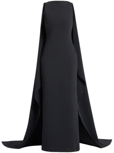 Solace London The Kaila Maxi Dress — Black — Size S — Front View