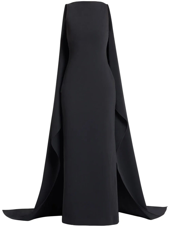 Solace London The Kaila Maxi Dress — Black — Size S — Front View