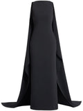 Solace London The Kaila Maxi Dress — Black — Size S — Front View