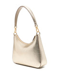 Stella Mccartney Studded Logo Metallic Shoulder Bag — Same as shown — Size One Size — Back View