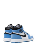 Air Jordan 1 High Golf University Blue Sneakers — Blue/White/Black — Size US M 6.5 - US W 8 — Back View