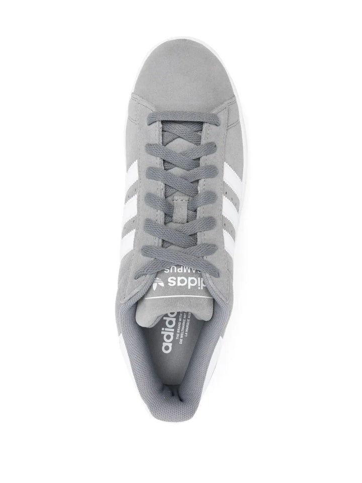 adidas Campus 2 Suede Sneakers — Grey/White — Size US M 10.5 - US W 12 — Top View