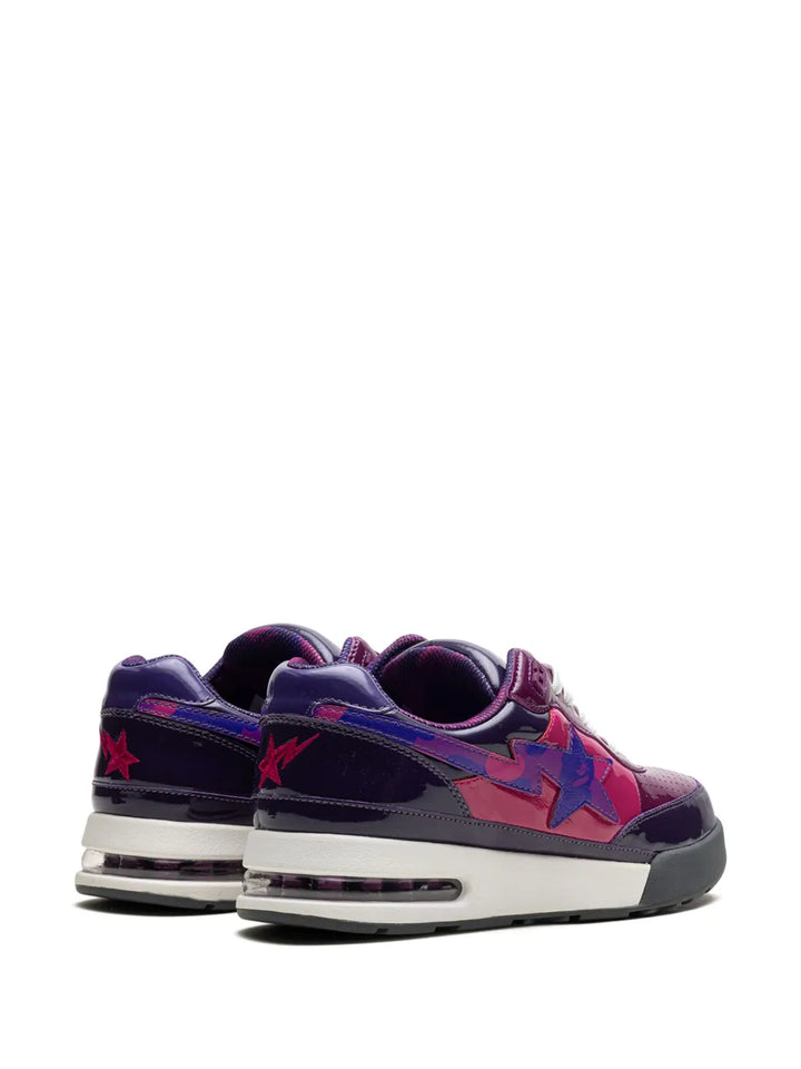 A Bathing Ape?Roadsta #1 Purple Sneakers — Purple — Size US M 3.5 - US W 5 — Back View
