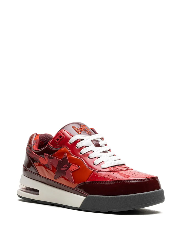 A Bathing Ape?Roadsta #1 Red Sneakers — Red — Size US M 3.5 - US W 5 — Side View