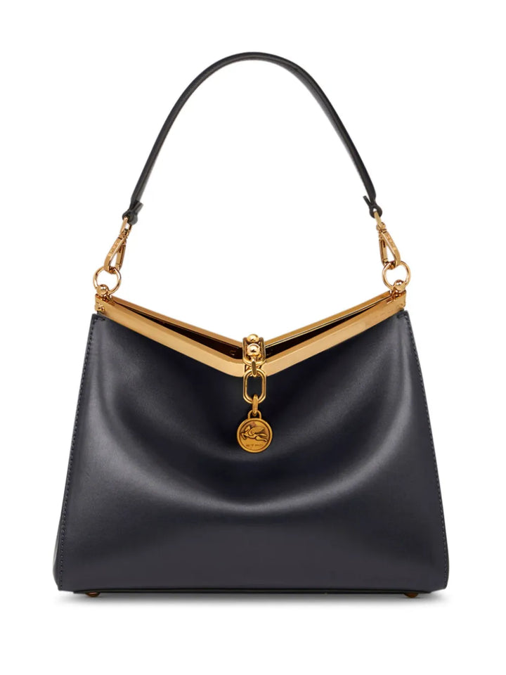 Etro Medium Vela Leather Shoulder Bag — Same as shown — Size One Size — Front View
