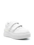 Acne Studios Touch-Strap Platform Sneakers — Optical White — Size US M 11 - US W 12.5 — Side View