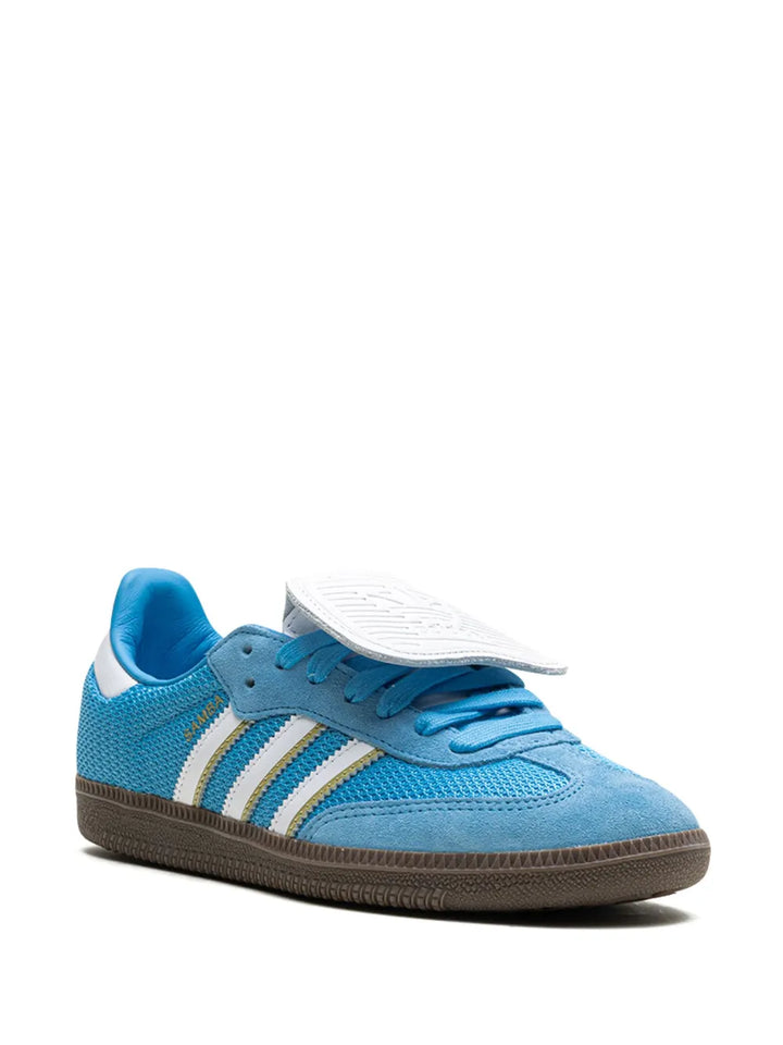 adidas Samba Lt Blue Burst Sneakers — Light Blue — Size US M 10.5 - US W 12 — Side View