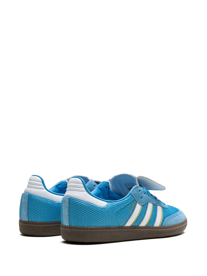 adidas Samba Lt Blue Burst Sneakers — Light Blue — Size US M 10.5 - US W 12 — Back View