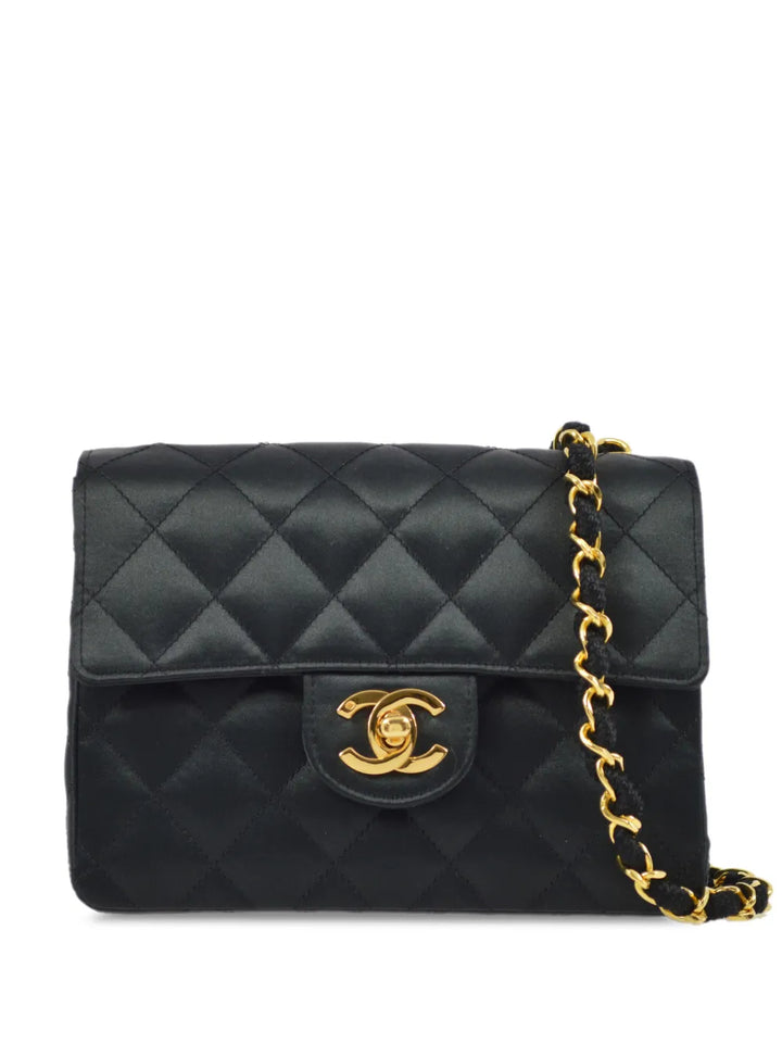 Chanel Pre Owned 1992 Mini Square Classic Flap Shoulder Bag — Same as shown — Size One Size — Front View