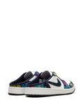 Air Jordan 1 Leather Mules — White/Multicolour — Size US M 11.5 - US W 13 — Back View