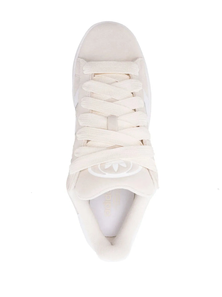 adidas Campus 00S Suede Sneakers — Wonder White/Cloud White — Size US M 10.5 - US W 12 — Top View