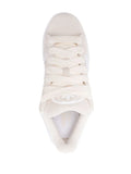 adidas Campus 00S Suede Sneakers — Wonder White/Cloud White — Size US M 10.5 - US W 12 — Top View