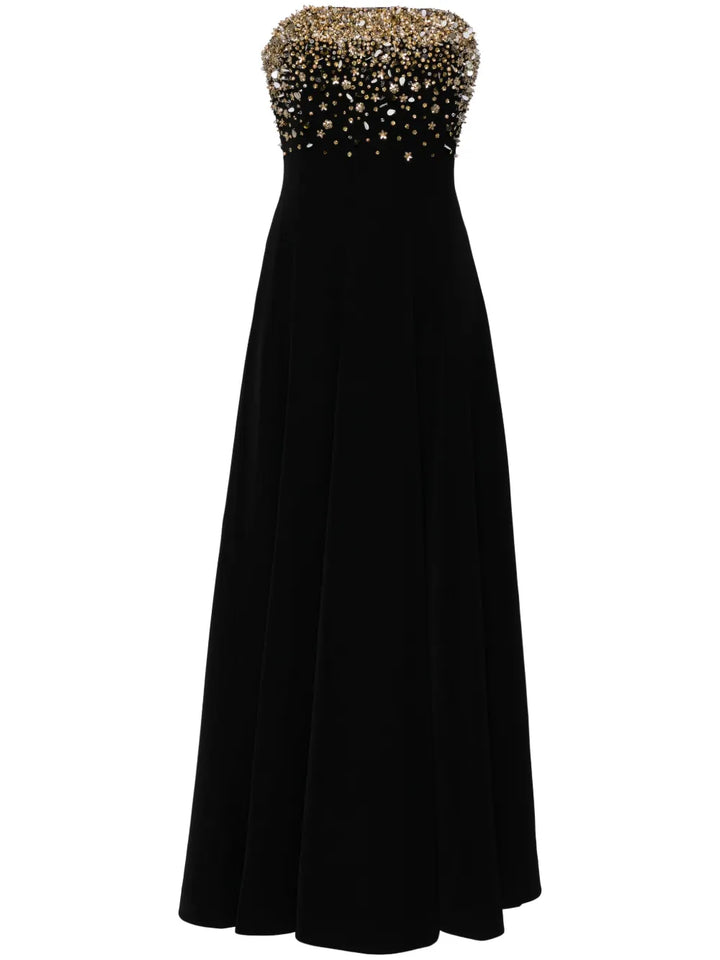 Sachin Babi Bettany Dress — Black/ Tan — Size XS — Front View