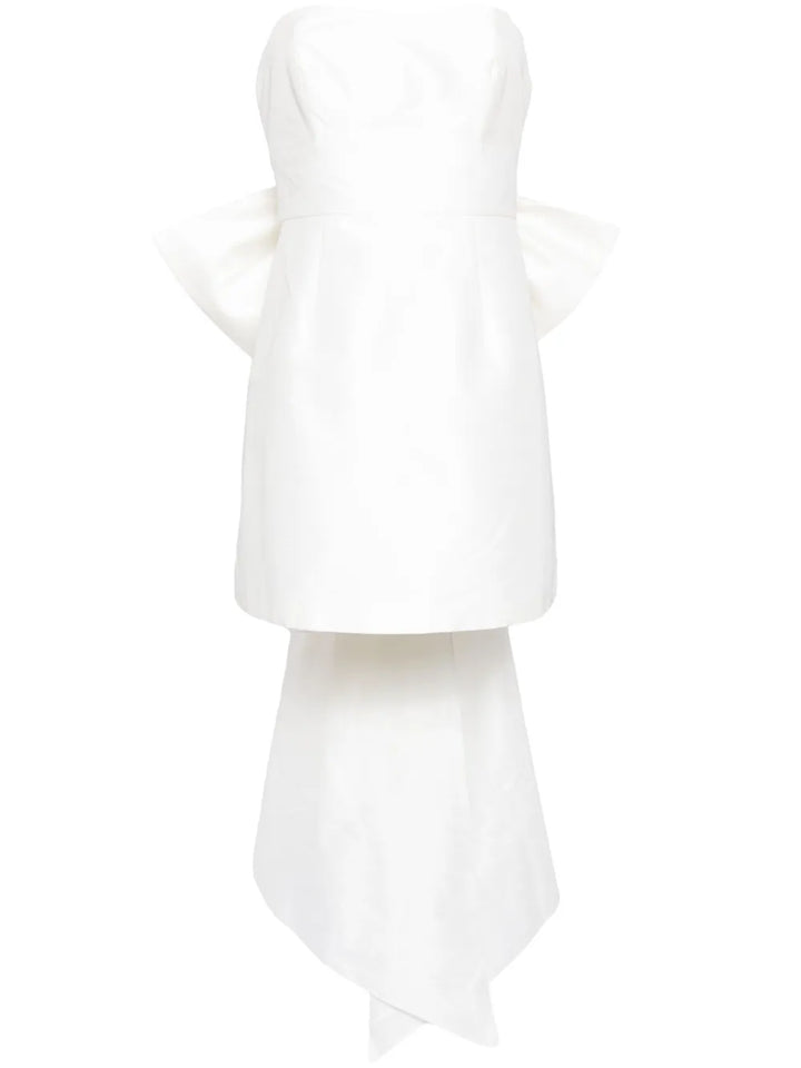 Sachin Babi Kaia Bow Detail Minidress — White/ Ivory — Size XS — Front View