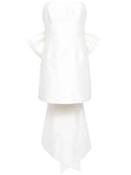 Sachin Babi Kaia Bow Detail Minidress — White/ Ivory — Size XS — Front View