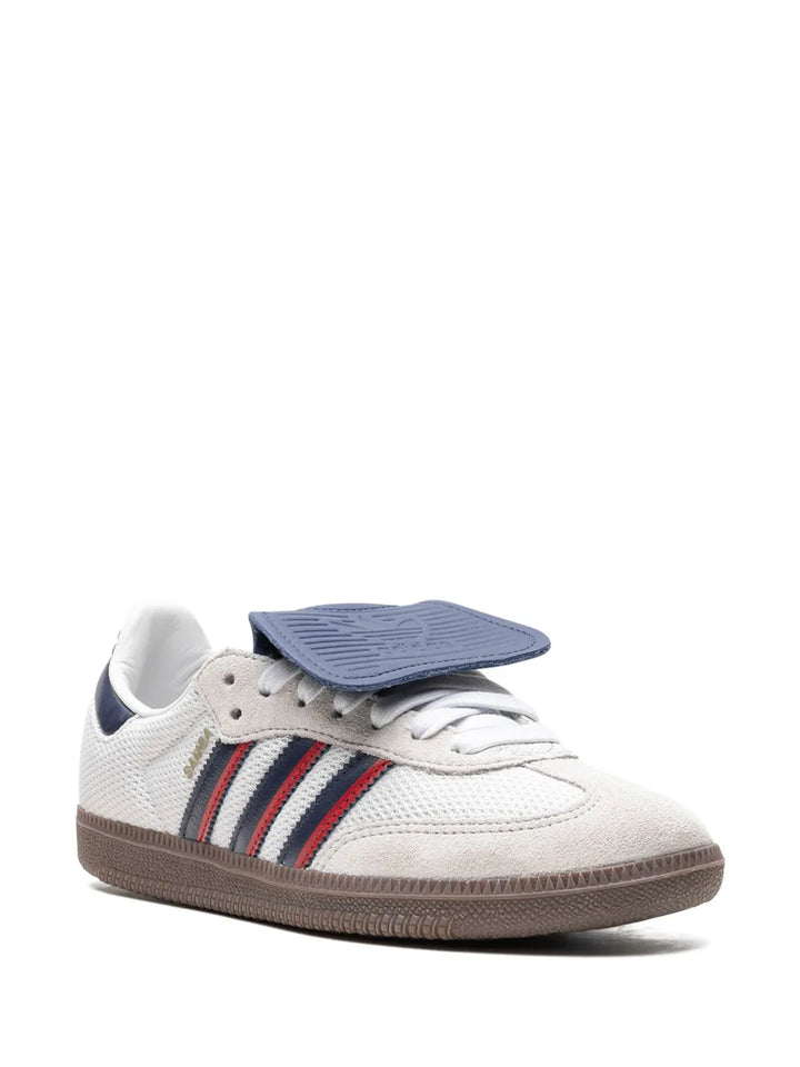 adidas Samba Lt Crystal White/Dark Blue Sneakers — White — Size US M 10.5 - US W 12 — Side View
