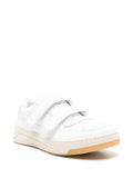 Acne Studios Logo-Plaque Leather Sneakers — White — Size US M 11 - US W 12.5 — Side View