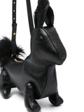 Thom Browne Squirrel Motif Leather Shoulder Bag — Same as shown — Size One Size — Top View