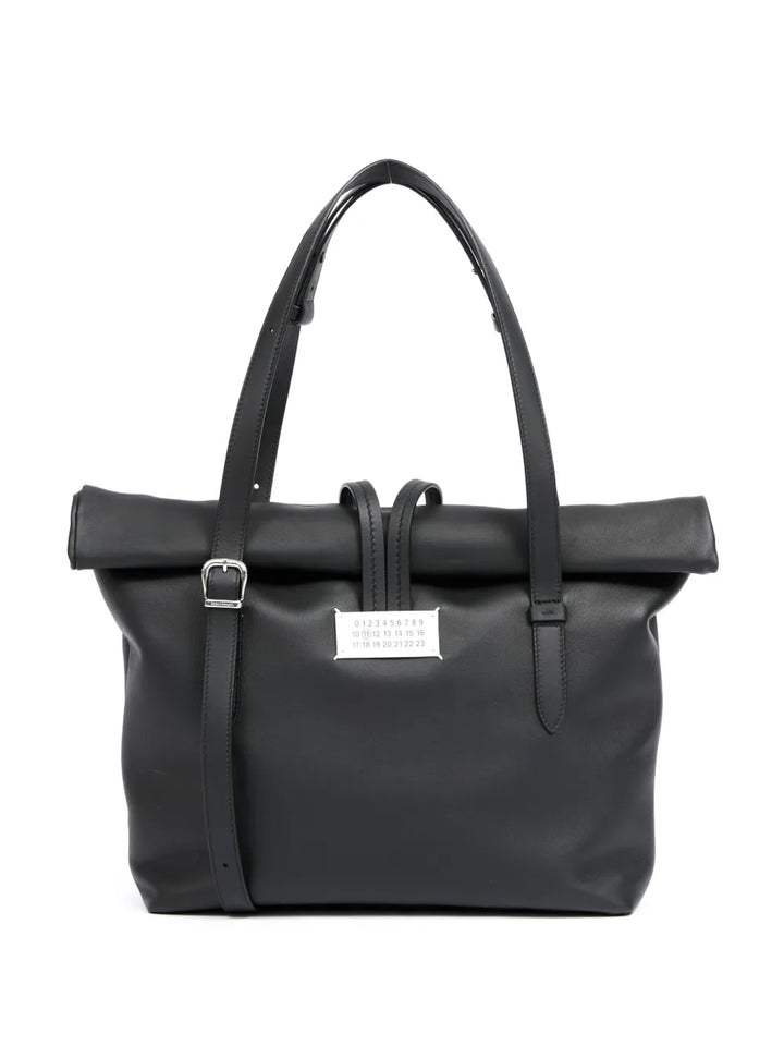 Maison Margiela Medium Paper Leather Shoulder Bag — Same as shown — Size One Size — Front View