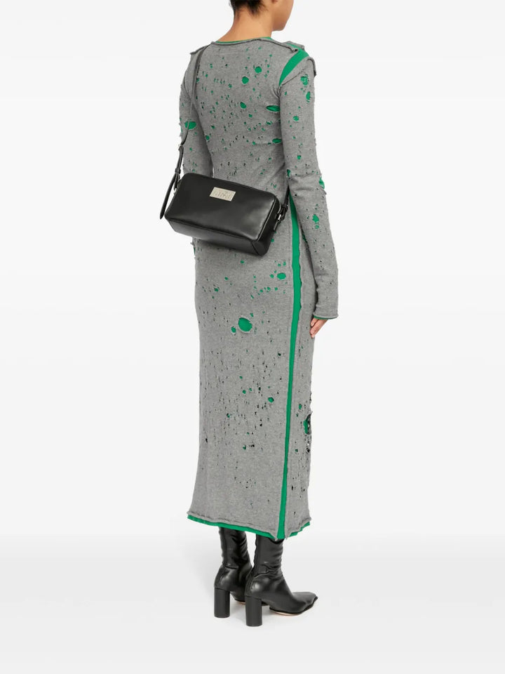 Mm6 Maison Margiela Numeric Leather Shoulder Bag — Same as shown — Size One Size — Back View