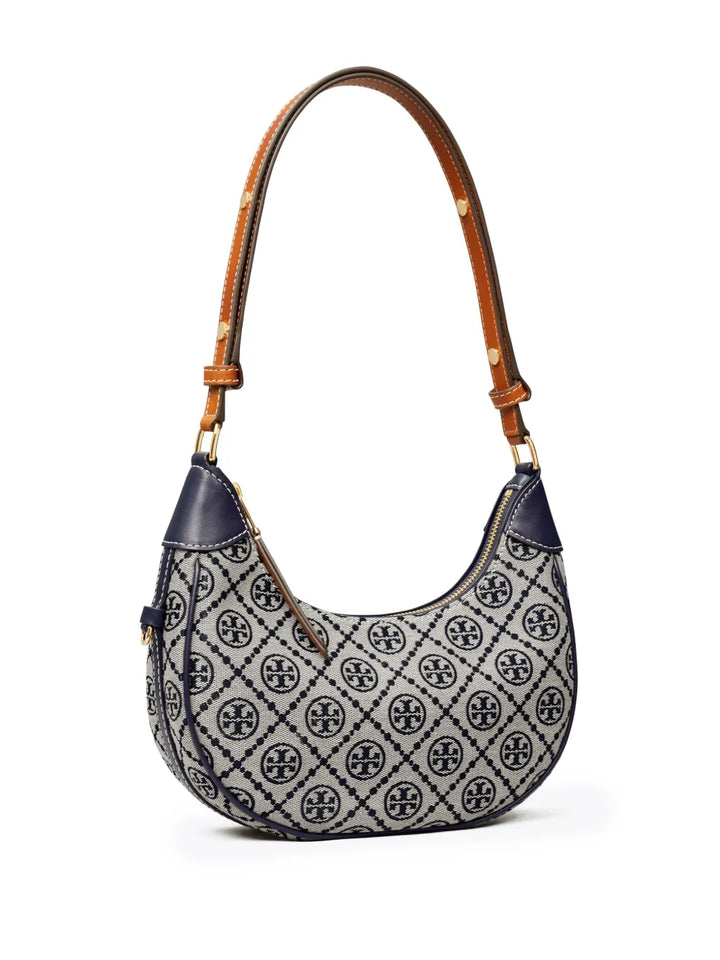 Tory Burch T Monogram Crescent Shoulder Bag — Same as shown — Size One Size — Detail View