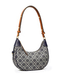 Tory Burch T Monogram Crescent Shoulder Bag — Same as shown — Size One Size — Detail View
