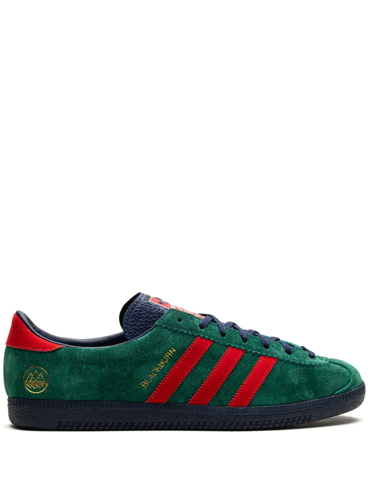 adidas Blackburn Collegiate Green Sneakers — Green/Scarlet/Indigo — Size US M 10 - US W 11.5 — Front View