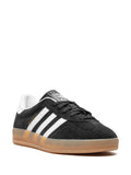 adidas Gazelle Indoor Core Black/White/Gum Sneakers — Black/White — Size US M 3.5 - US W 5 — Side View