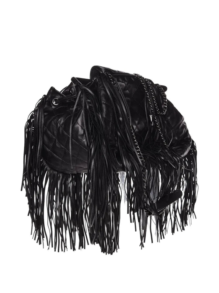 Chanel Pre Owned Paris Dallas Fringed Shoulder Bag — Same as shown — Size One Size — Side View