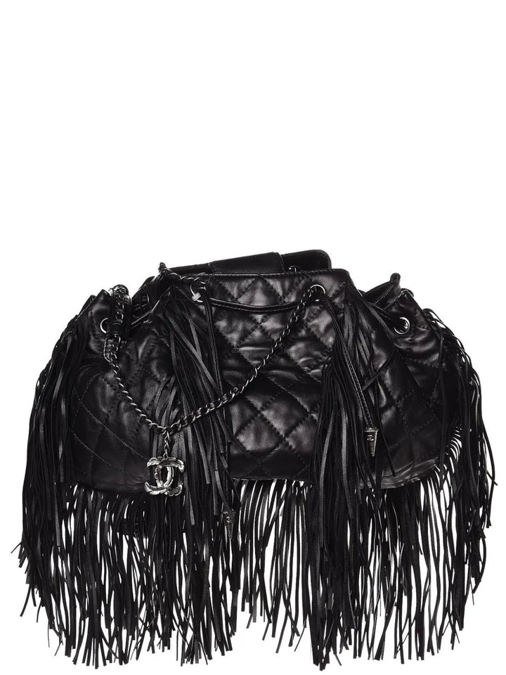 Chanel Pre Owned Paris Dallas Fringed Shoulder Bag — Same as shown — Size One Size — Front View