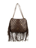 Chanel Pre Owned 2014 Paris Dallas Metiers Dart Fringed Shoulder Bag — Same as shown — Size One Size — Side View