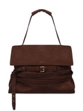 Moschino Tie Me Leather Shoulder Bag — Same as shown — Size One Size — Front View