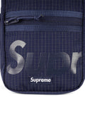 Supreme Logo Print Grid Pattern Shoulder Bag — Same as shown — Size One Size — Back View