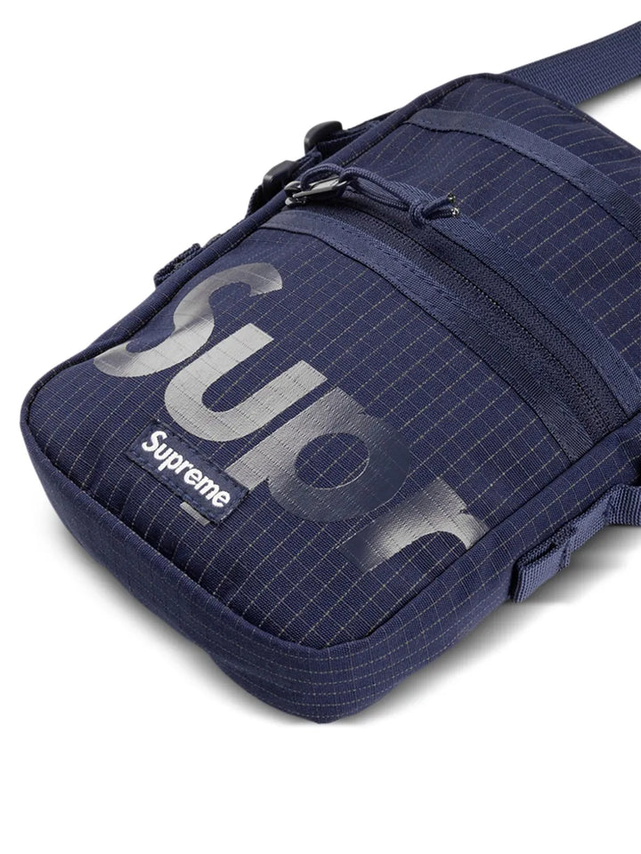 Supreme Logo Print Grid Pattern Shoulder Bag — Same as shown — Size One Size — Top View