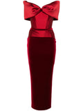 Cristallini Off Shoulder Taffeta Gown — Same as shown — Size XS — Front View