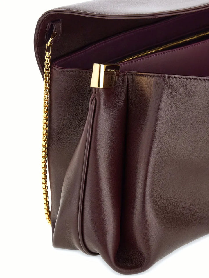 Ferragamo Large Front Flap Soulder Bag — Same as shown — Size One Size — Detail View