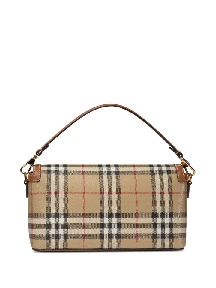 Burberry Vintage Check Logo Plaque Shoulder Bag — Same as shown — Size One Size — Side View