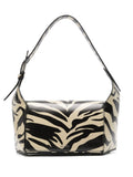 The Attico 77 Zebra Print Shoulder Bag — Same as shown — Size One Size — Front View