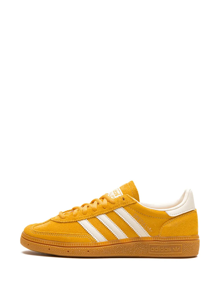 adidas Handball Spezial Preloved Yellow Sneakers — Yellow/Cream White/Cloud White — Size US M 9.5 - US W 11 — Detail View