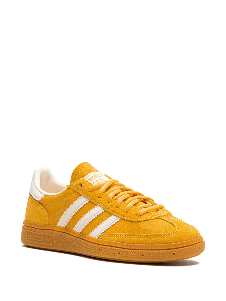 adidas Handball Spezial Preloved Yellow Sneakers — Yellow/Cream White/Cloud White — Size US M 9.5 - US W 11 — Side View