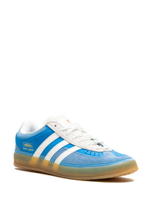 adidas X Bad Bunny Gazelle Indoor San Juan Sneakers — Blue — Size US M 8 - US W 9.5 — Detail View