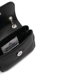 Vivienne Westwood Small Orb Plaque Leather Shoulder Bag — Same as shown — Size One Size — Detail View