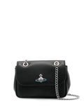 Vivienne Westwood Small Orb Plaque Leather Shoulder Bag — Same as shown — Size One Size — Front View