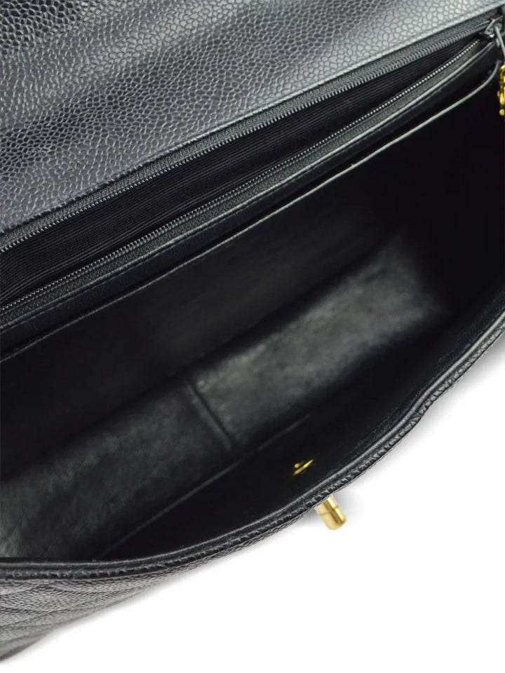 Chanel Pre Owned 1995 Jumbo Classic Flap Shoulder Bag — Same as shown — Size One Size — Back View