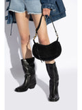 Isabel Marant Oskan Moon Suede Shoulder Bag — Same as shown — Size One Size — Side View