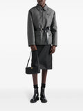 Prada Triangle Logo Pouch — Same as shown — Size One Size — Side View