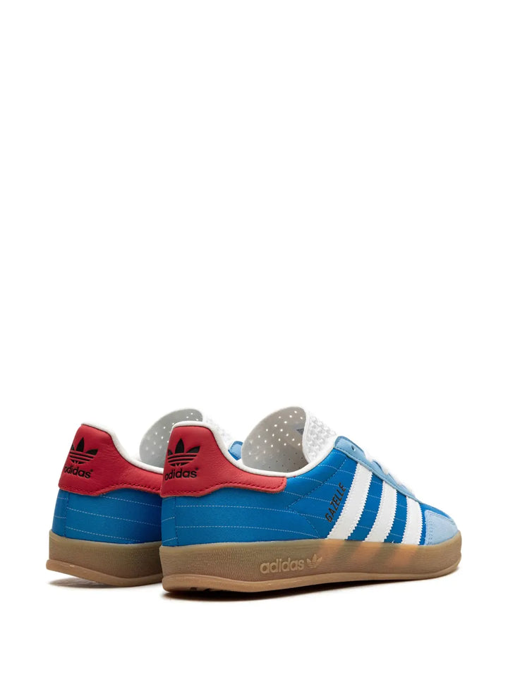 adidas Gazelle Indoor Paris Olympics - Blue Sneakers — Blue — Size US M 5.5 - US W 7 — Back View