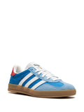 adidas Gazelle Indoor Paris Olympics - Blue Sneakers — Blue — Size US M 5.5 - US W 7 — Side View