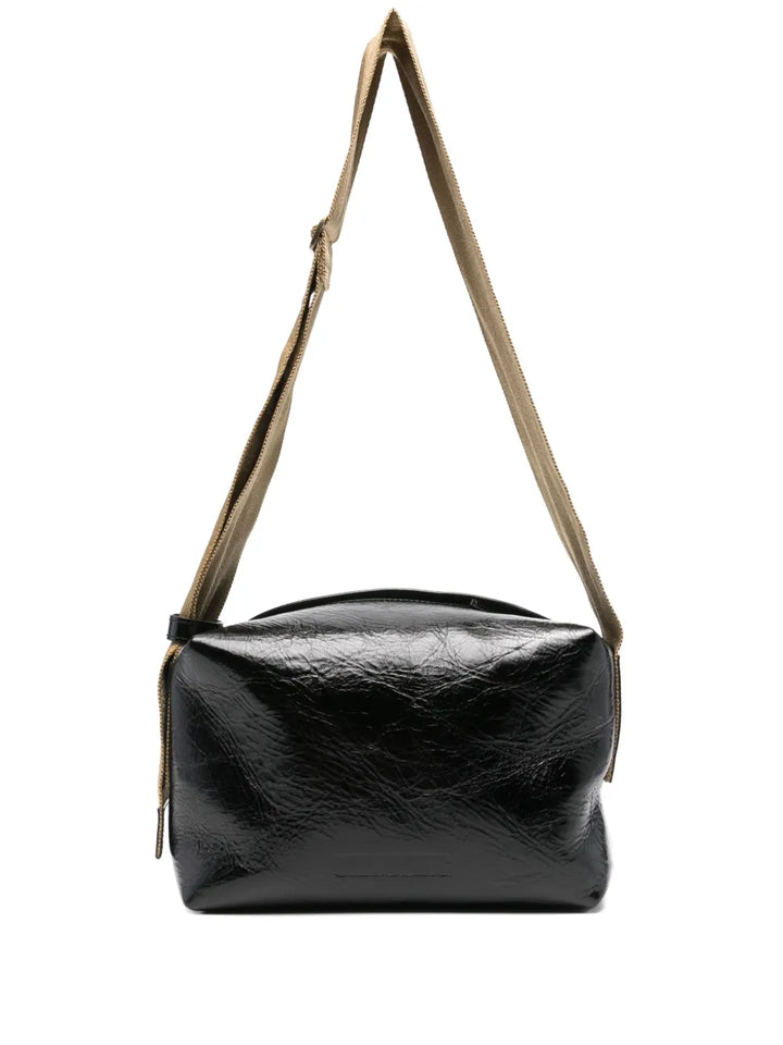 Uma Wang Logo Debossed Shoulder Bag — Same as shown — Size One Size — Front View